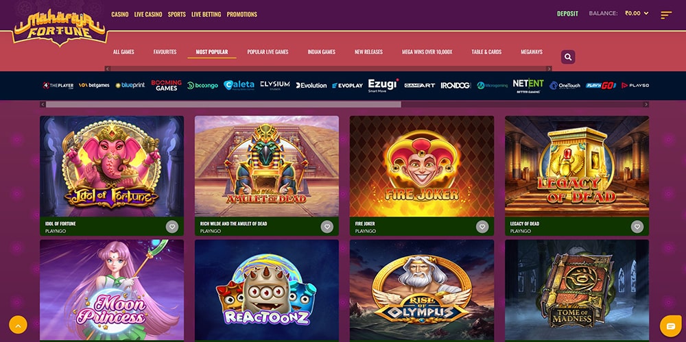 Maharaja Fortune slots screenshot